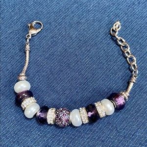 🎁 3 for $15 item  Silver gemstone bracelet